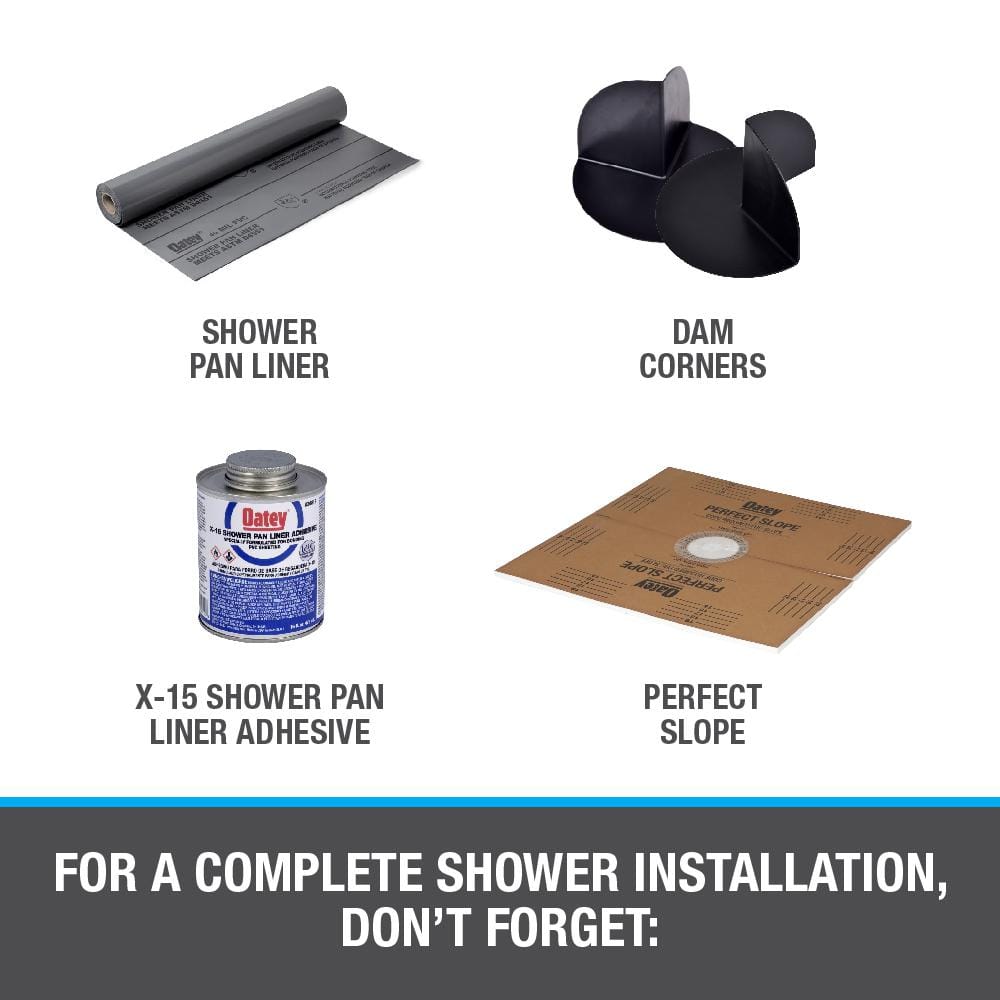 2-Inch PVC Offset Shower Drain with Stainless Steel Strainer