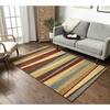 Well Woven Miami Aria Hills Modern Stripe Multi 4 ft. x 5 ft. Area Rug  84024 - The Home Depot