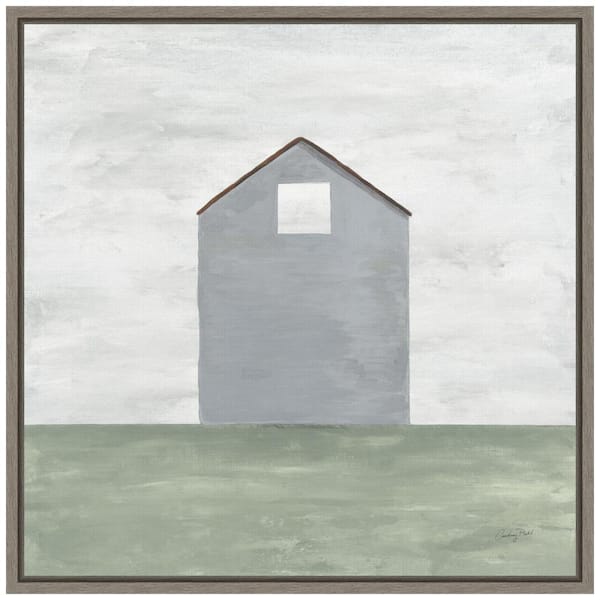 Amanti Art "Rural Barn Simplicity III" by Courtney Prahl 1-Piece Floater Frame Canvas Transfer Country Art Print 16 in. x 16 in.