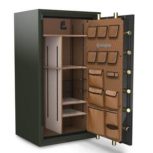 STS 40-Gun Fireproof and Waterproof Executive Gun Safe with Electronic Lock, Sage Green Metallic