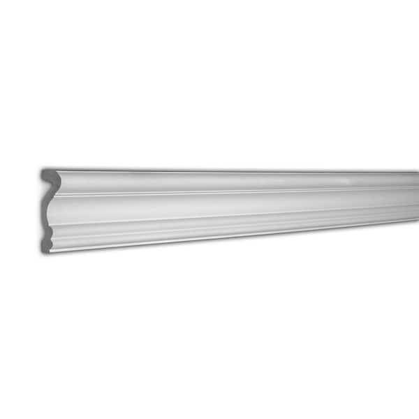 American Pro Decor 1 in. x 3-3/8 in. x 94-1/2 in. Plain Polyurethane Panel Moulding Pro Pack 47 LF (6-Pack)