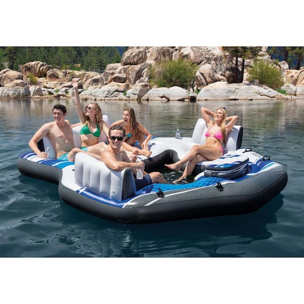 Intex Blue Tropic PVC Inflatable Lake Island Water Float with