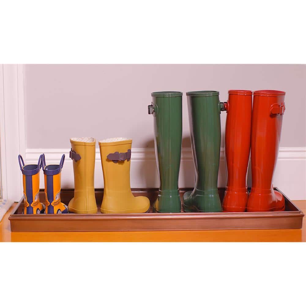 Classic Shoe Tray for Boots, Shoes, Plants, Pet Bowls and More in Copper