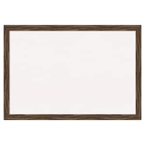 Regis Barn Wood White Corkboard 39 in. x 27 in. Bulletin Board Memo Board