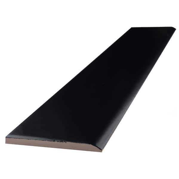 Battiscopa Matte Black 3-1/8 in. x 13 in. Matte Ceramic Wall Tile Trim