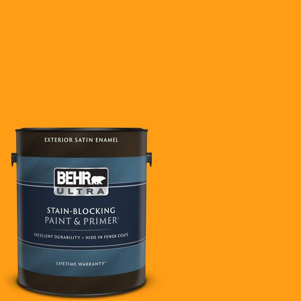 BEHR ULTRA 1 gal. SG290 Orange Peel Satin Enamel Exterior Paint