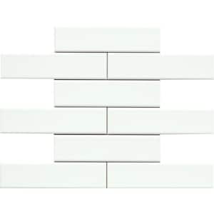 Cognito Ice 11 in. x 12 in. Matte Ceramic Offset Mosaic Wall Tile (10.01 sq. ft./Case)