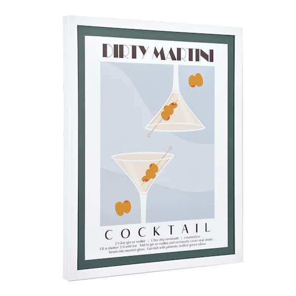 American Art Decor Tipsy 21 in. x 17 in. Multicolor Framed Dirty