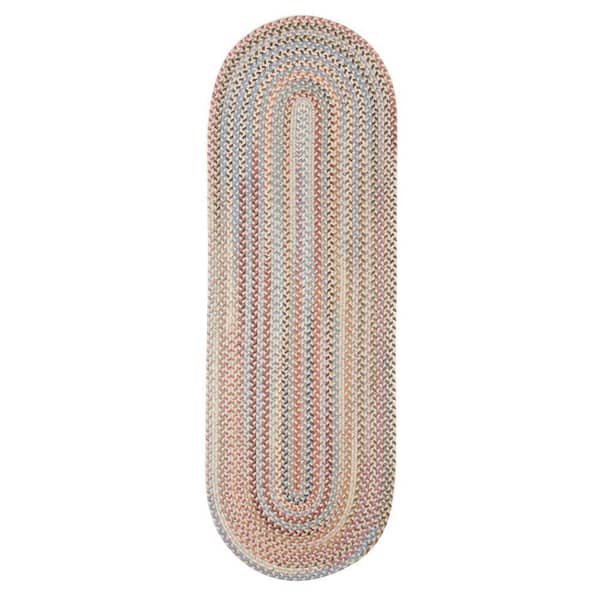 Greenwich Graphite Multi 2 ft. x 6 ft. Indoor Braided Runner Rug