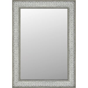 24 in. W x 36 in. H Rectangular Framed Wall Mounted Bathroom Vanity Mirror in Pacific Grey Walnut