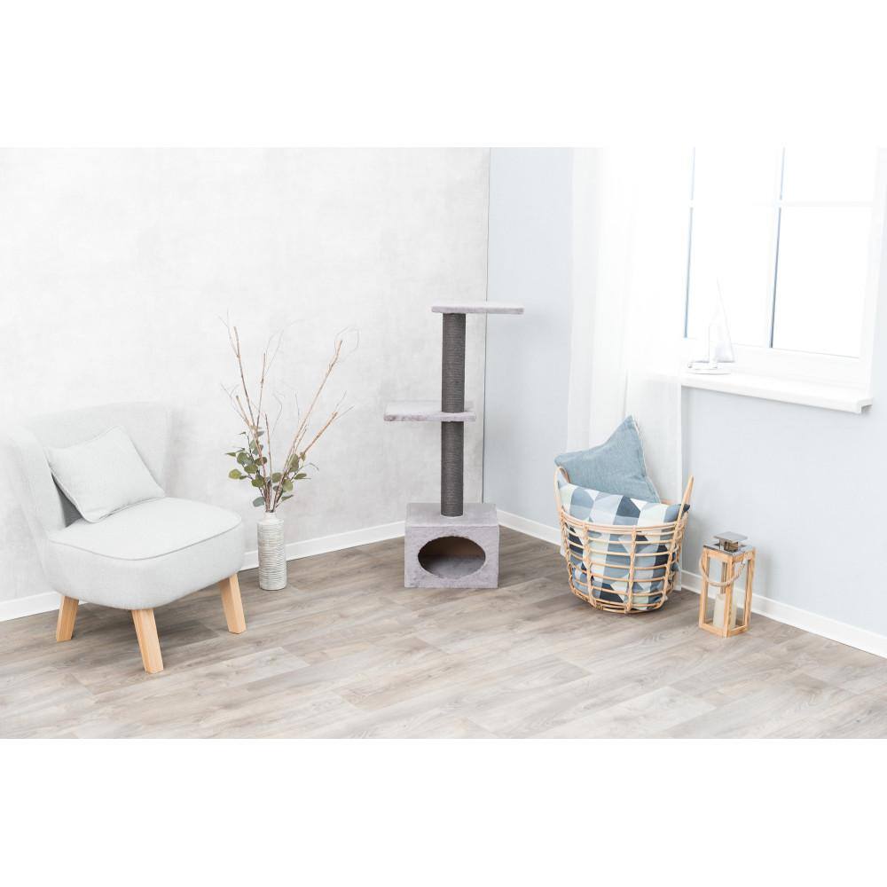 Gray 43" Sisal Cat Tree with Condo and Perches