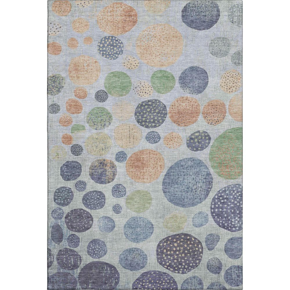 Mayfield Premium Machine Washable Abstract AMF1899 Denim 8 ft. x 10 ft. Area Rug price history on PriceWatchPro