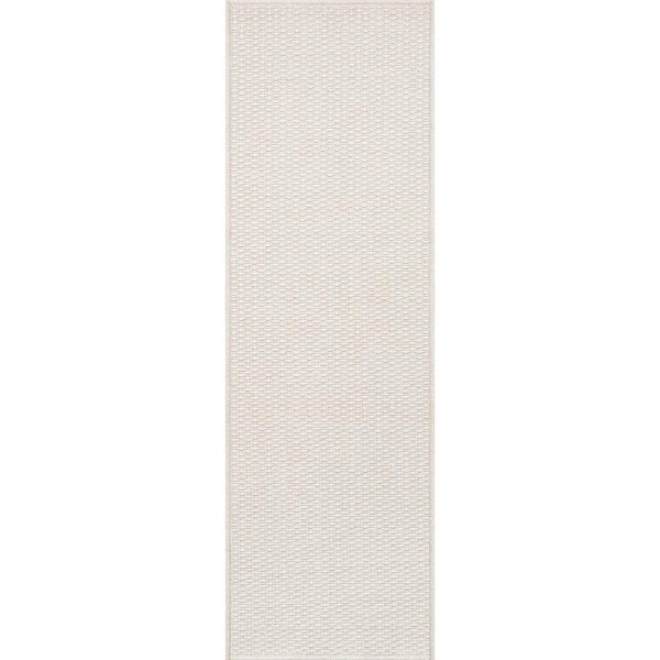 Wooly Bone 2 ft. x 7 ft. Solid Indoor Area Rug