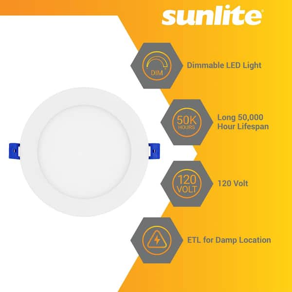 Maxxima 4 in. Trimless Slim Round Recessed Anti-Glare LED Downlight, White,  Canless IC Rated, 1000 Lumens, 5 CCT 2700K-5000K MRL-S41555 - The Home Depot