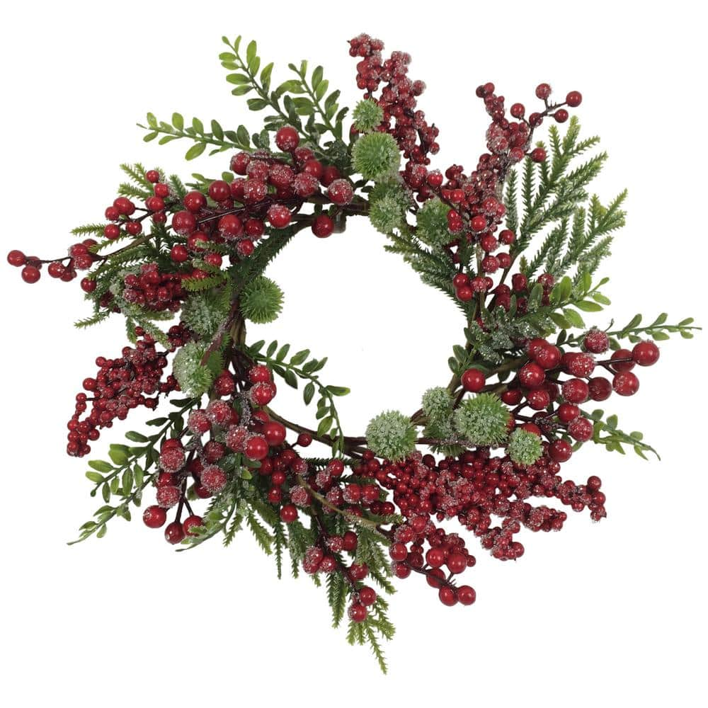 Northlight 25 in. Green Unlit Artificial Pine Heart Shaped Wreath with  Ground Stakes 32615039 - The Home Depot