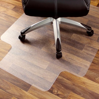 L Polycarbonate Rectangular Chair Mat, Clear Chair Mat For Hardwood Floor