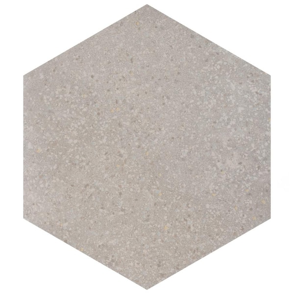 Merola Tile Palazzo Hex Luce 3-3/4 in. x 4-1/4 in. Porcelain Floor and Wall Take Home Tile Sample