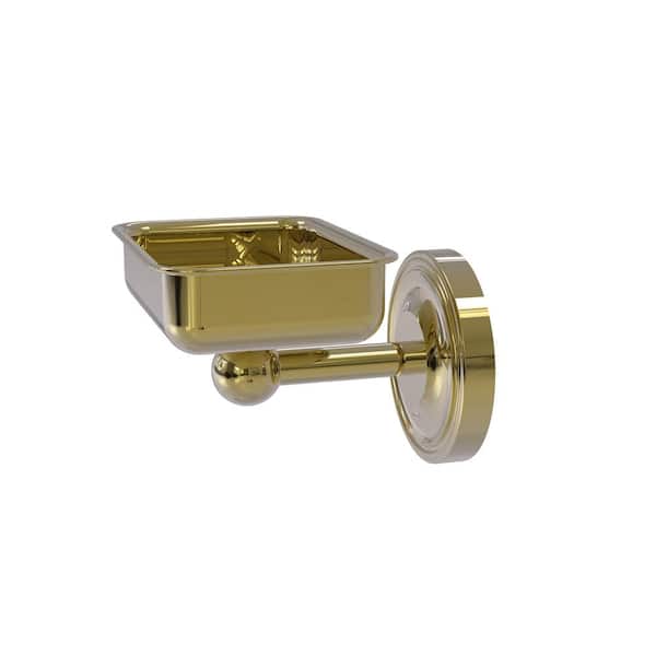 Allied Brass Regal Collection Wall Mounted Soap Dish in Unlacquered Brass
