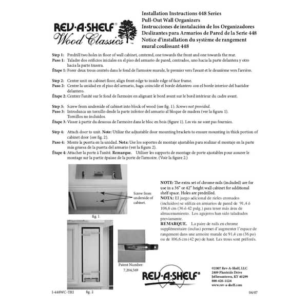 448BBSCWC8C - Wall Pull-Out Organizer w/ Adjustable Shelves and Soft-Close  Slides for 12 Wall Cabinet - Natural Maple