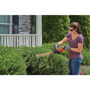 22 in. 4.0 Amp Corded Dual Action Electric Hedge Trimmer