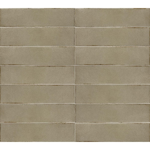 Marazzi Terramater Moss 3-1/2 in. x 15 in. Glossy Porcelain Wall