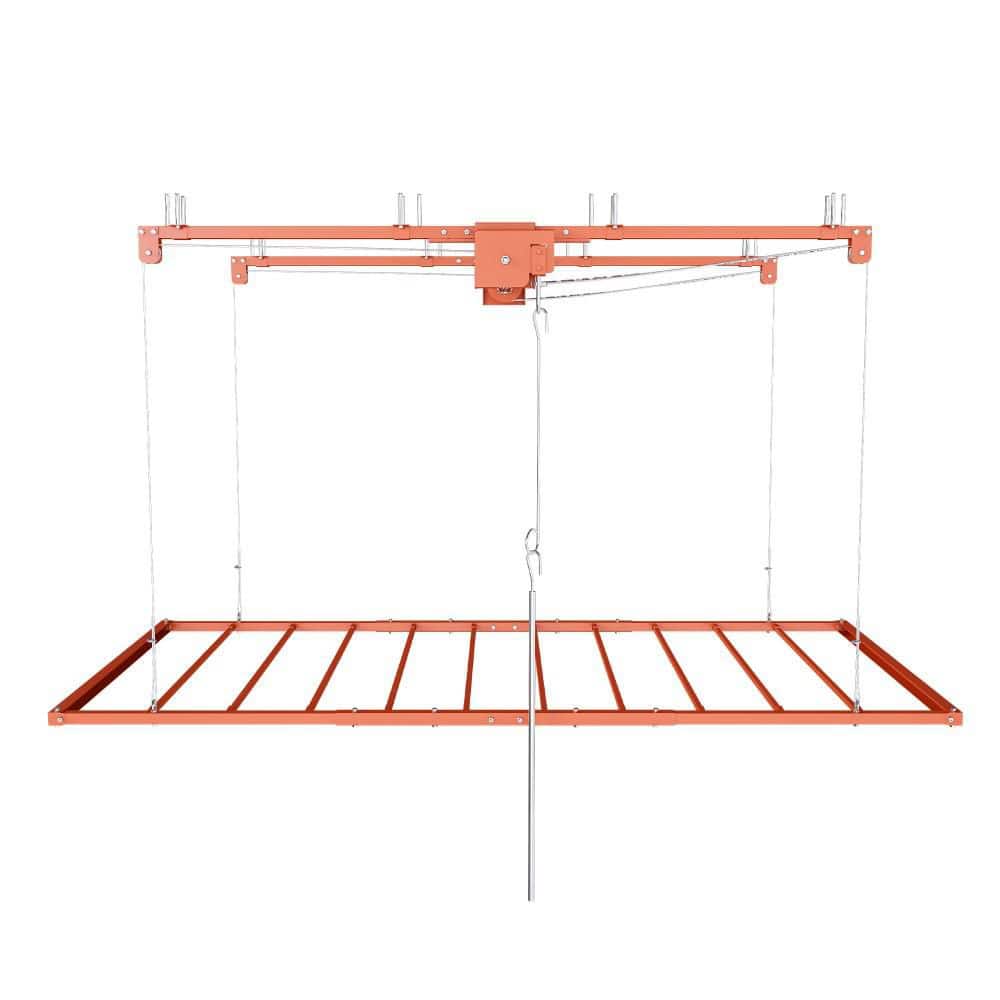 72.05 in. W x 143.7 in. H x 35.43 in. D Orange Steel Adjustable Height Overhead Garage Storage with Safety Lock price history on PriceWatchPro