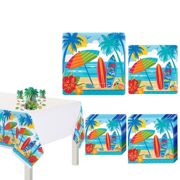 Amscan Sun & Surf Tableware Kit for 18 Guests