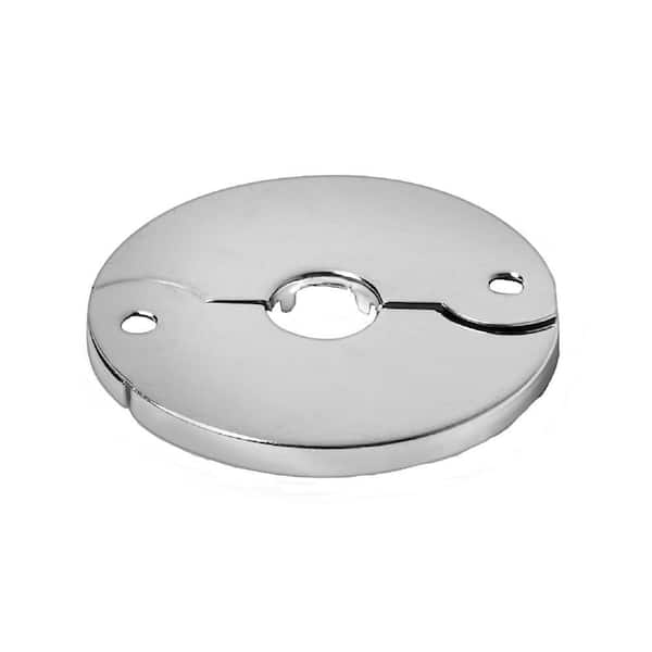 1/2 in. Copper Tube Size Split Flange Escutcheon Plate in Chrome-Plated Steel