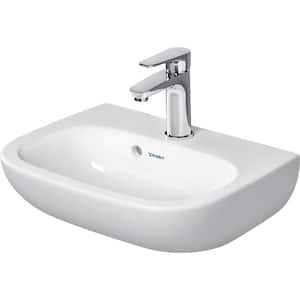 D-Code 17.75 in. Rectangular Bathroom Sink in White