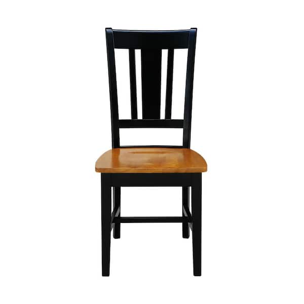 International Concepts San Remo Black and Cherry Wood Dining Chair (Set of 2)