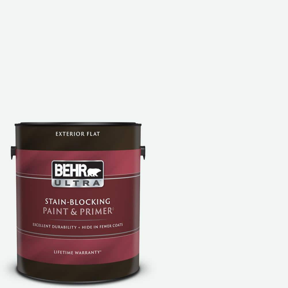 BEHR ULTRA 1 gal. BLW09 Bakery Box Flat Exterior Paint & Primer