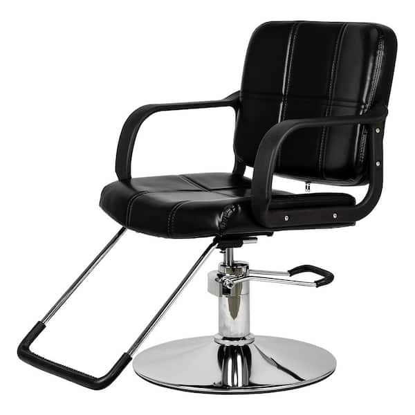 Winado Black Barber Chair Recline Adjustable Height Hydraulic Styling Salon