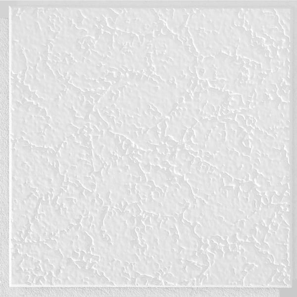 Armstrong CEILINGS Grenoble 1 ft. x 1 ft. Clip Up or Glue Up Fiberboard Ceiling Tile in White (40 sq. ft./case)