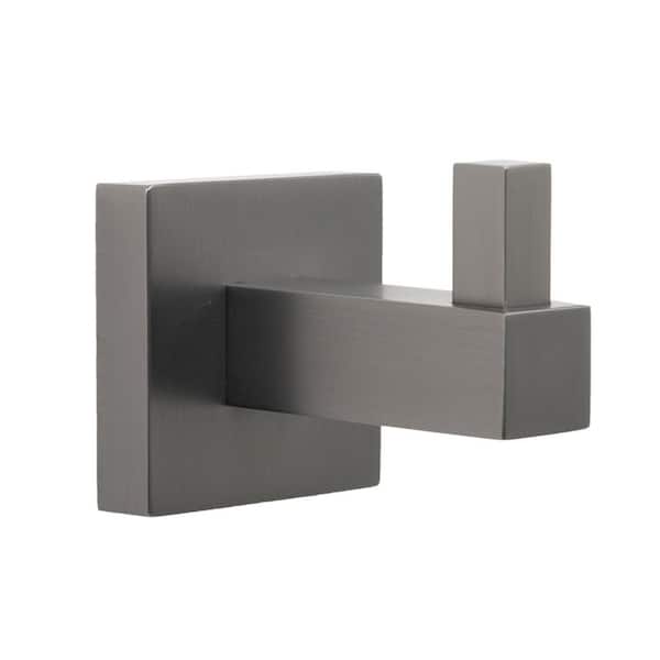 Italia Catania Single Robe Hook in Gun Metal Gray