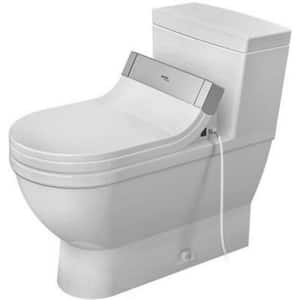 1-Piece 1.28 GPF Single Flush Elongated Toilet in White (Seat Included)