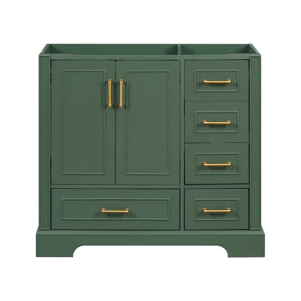 Staykiwi 35.4 in. W x 17.8 in. D x 33 in. H Bath Vanity Cabinet Without Top in Green