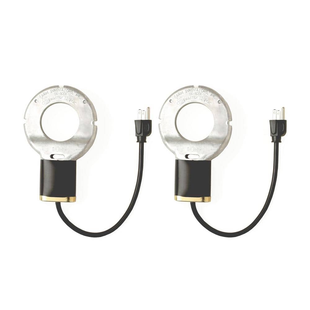 Cast Aluminum 150-Watt Electric Heated Birdbath DeIcer (2-Pack)