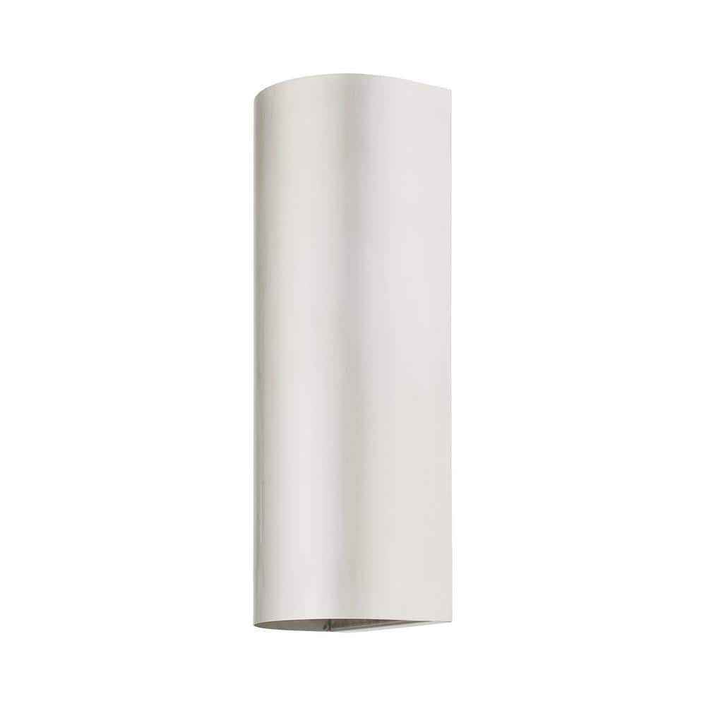Bond Brushed Nickel Half Cylinder Outdoor Wall Sconce