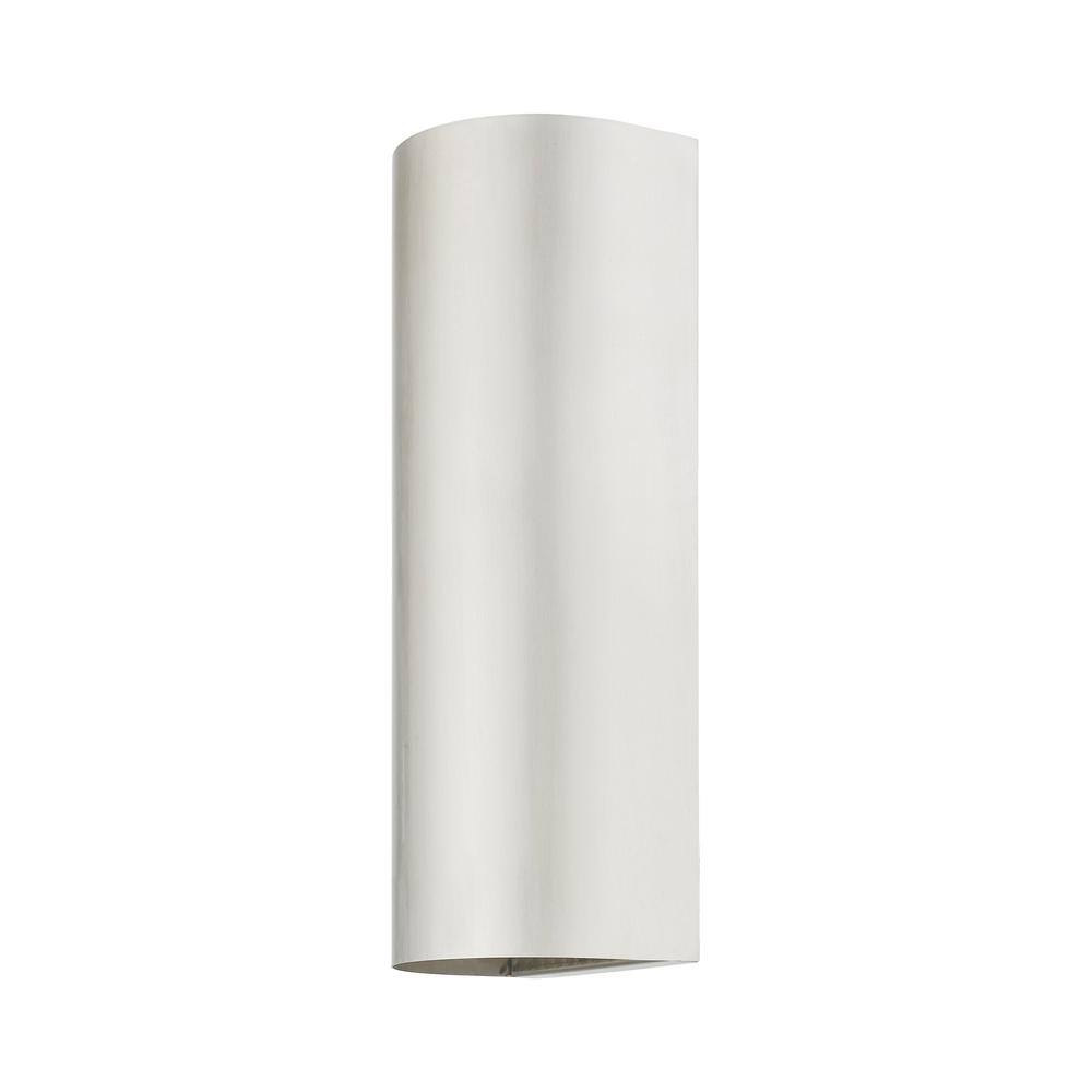 Bond Brushed Nickel Half Cylinder Outdoor Wall Sconce