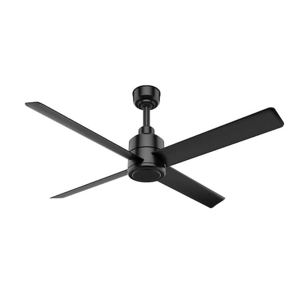 Hunter Trak 6 ft. Indoor/Outdoor Black 120-Volt Industrial Ceiling Fan with Remote Control Included
