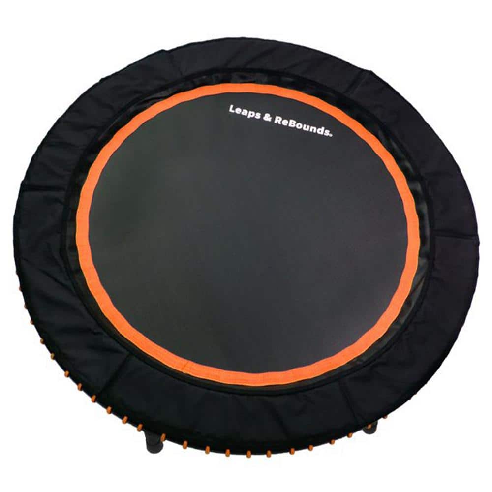 48 in. Mini Fitness Trampoline and Rebounder Gym Equipment, Orange