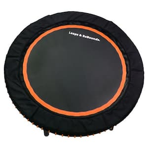 48 in. Mini Fitness Trampoline and Rebounder Gym Equipment, Orange