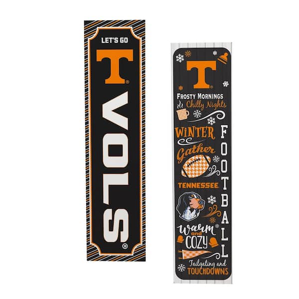 47 in. Double Sided Leaner Porch Sign, University of Tennessee, Winter Seasonal
