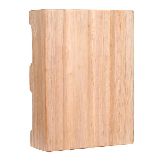 Wired Classic 2-Note Doorbell Chime for Front Door, Single-Note for Second Entrance, Unfinished Design in Oak
