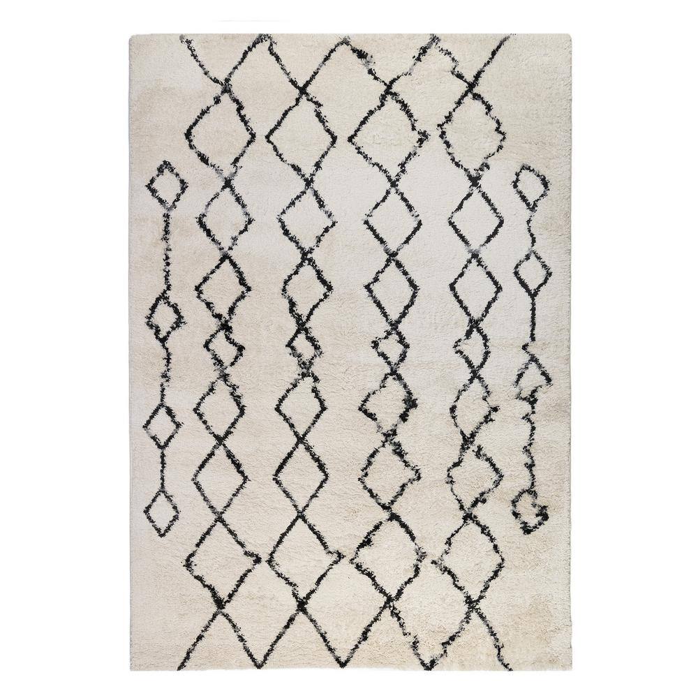 Amer Rugs Aspen Clara Cream/Gray 7 ft. x 9 ft. Geometric Polypropylene