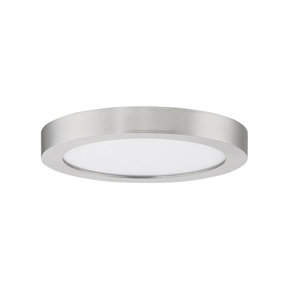 Brushed Nickel 7.5" LED Flush Mount Ceiling Light
