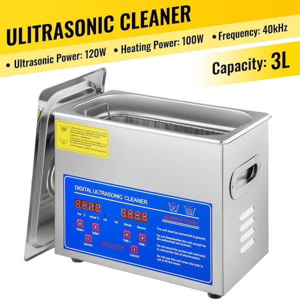 3.2L Jewelry Cleaner 110-Volt Professional Ultrasonic Cleaner with Heater and Timer (Basket Included)