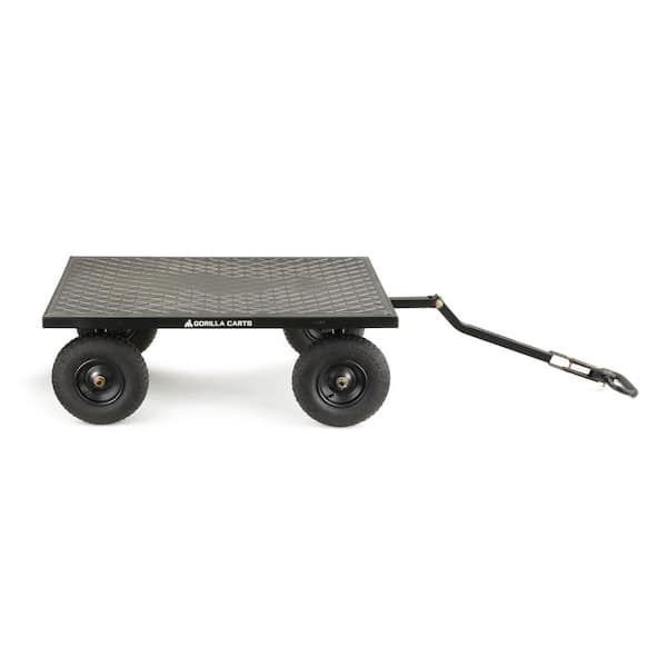 Details about   1,200 lbs Heavy Duty Steel Yard Cart Garden Lawn Utility Wagon Removable Flatbed 