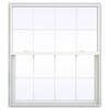 JELD-WEN 47.5 in. x 47.5 in. V-2500 Series White Vinyl Single Hung Window with Colonial Grids/Grilles THDJW143800705