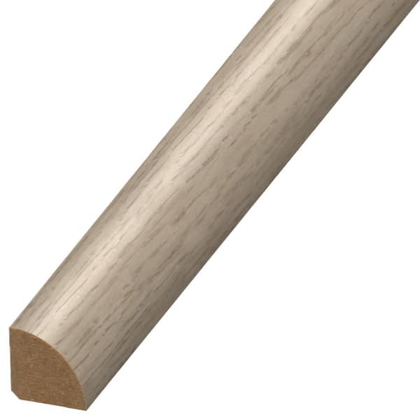 DuraDecor Harmony Haus Garden Gate Gray 0.75 in. T x 0.75 in. W x 94 in. L Quarter Round Molding